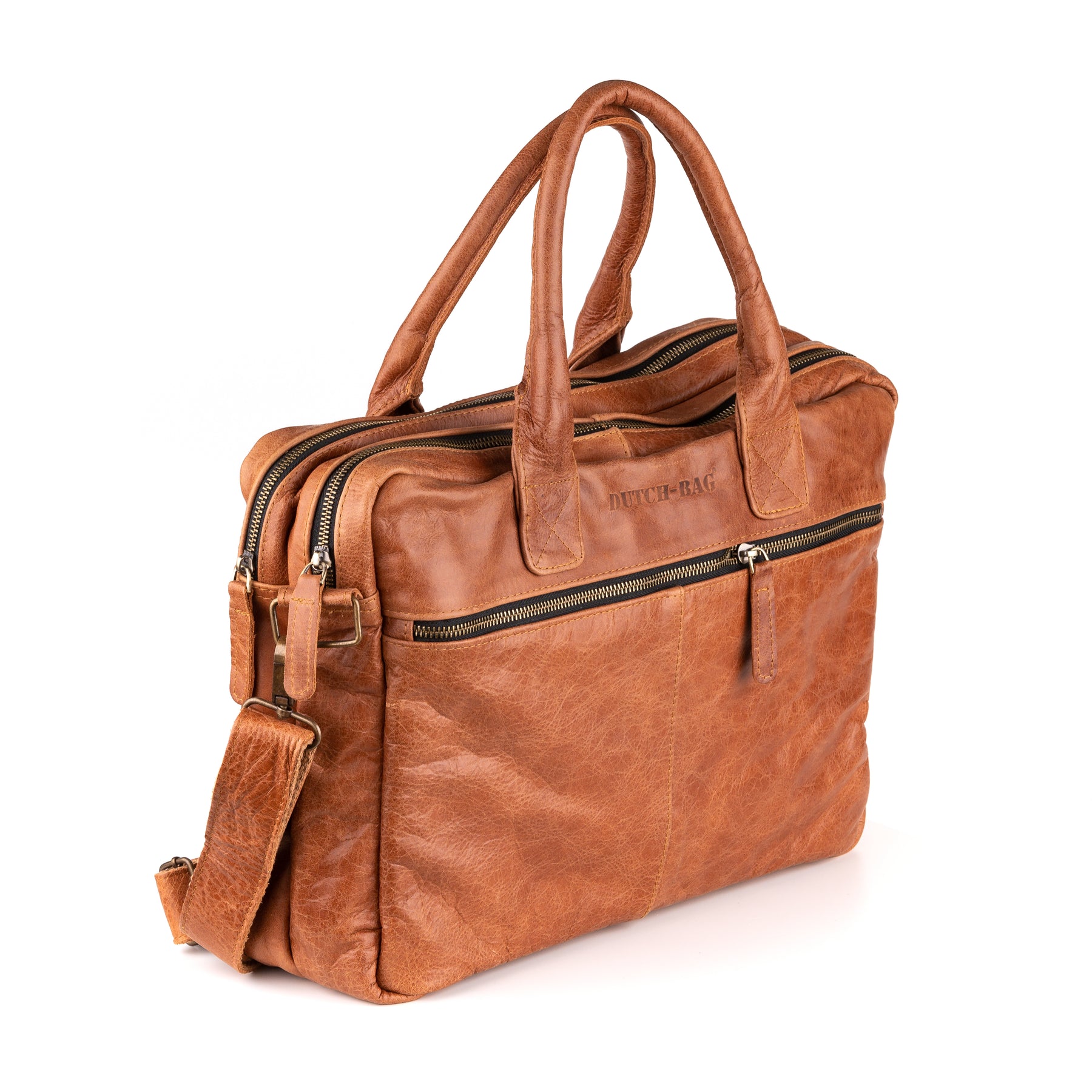 Amsterdam Leren Laptoptas 17 Inch Bruin - Chill-Line Leder