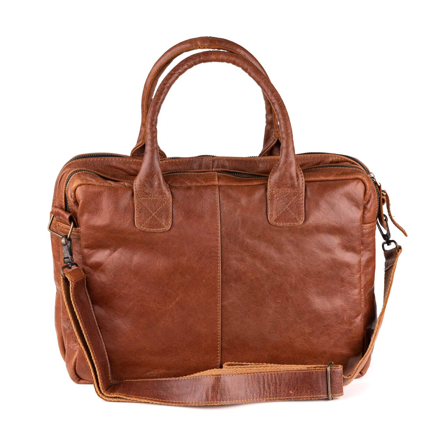 Amsterdam Leren Laptoptas 17 Inch Donkerbruin - Chill-Line Leder