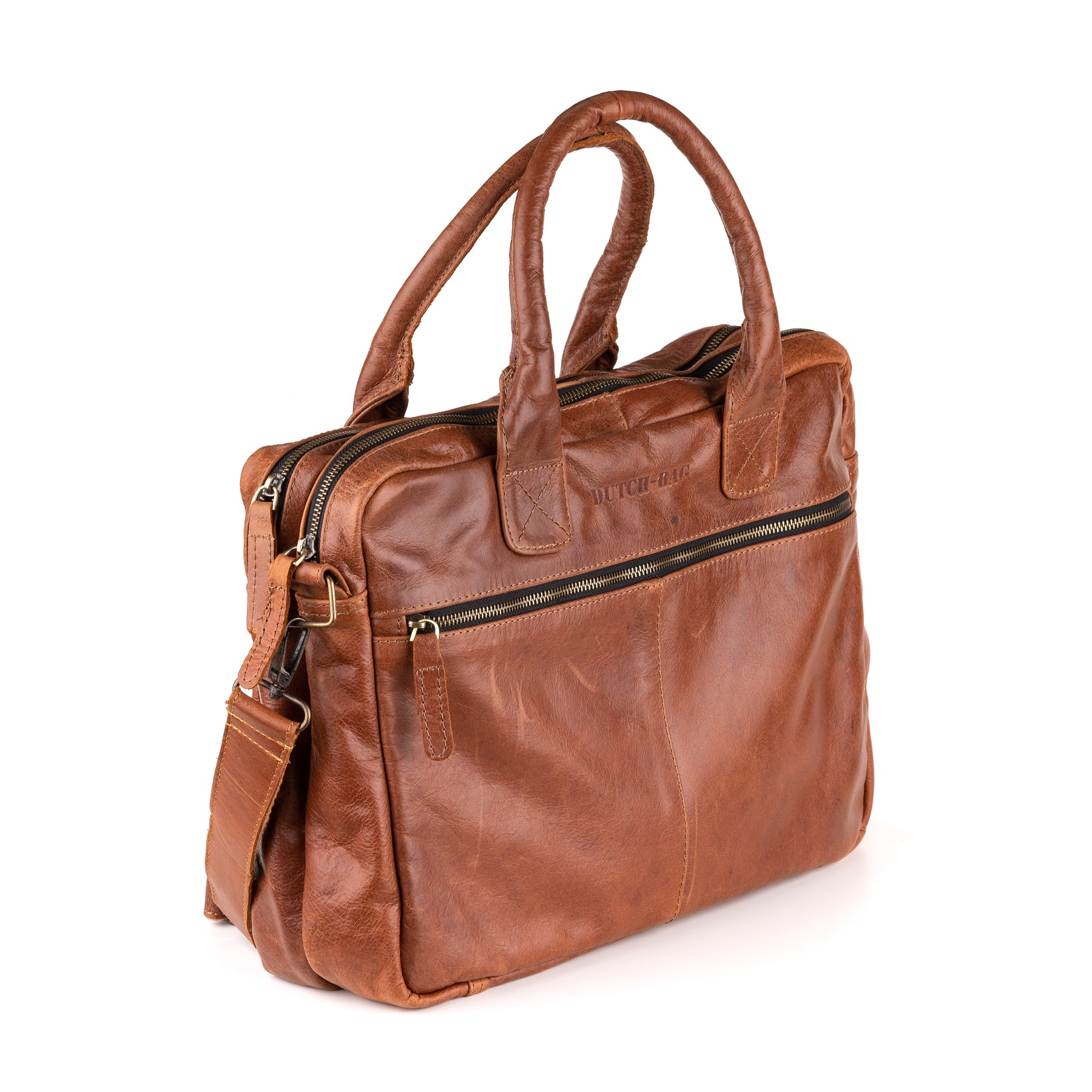 Amsterdam Leren Laptoptas 17 Inch Donkerbruin - Chill-Line Leder