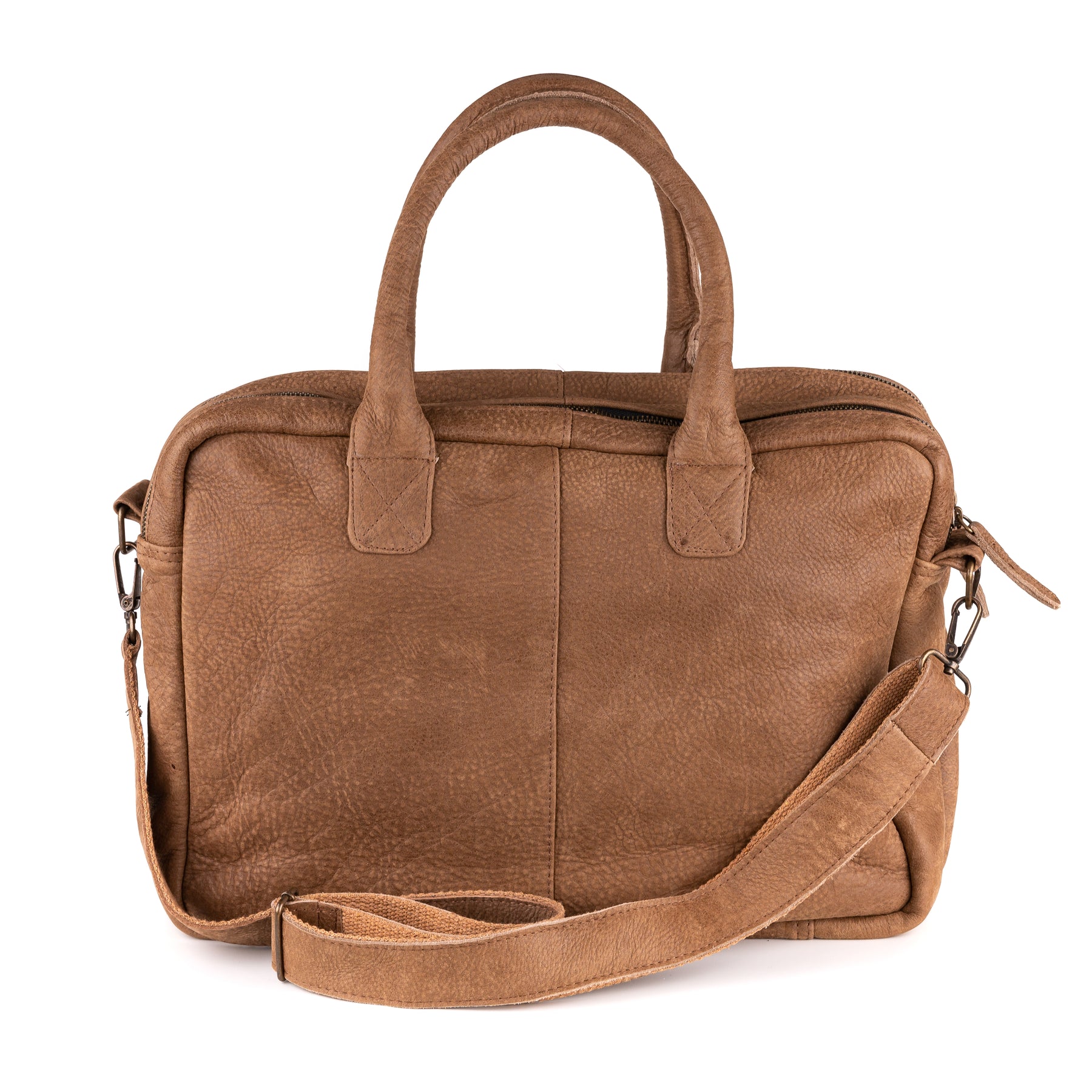 Amsterdam Leren Laptoptas 17 Inch Bruin - Kenia Leder