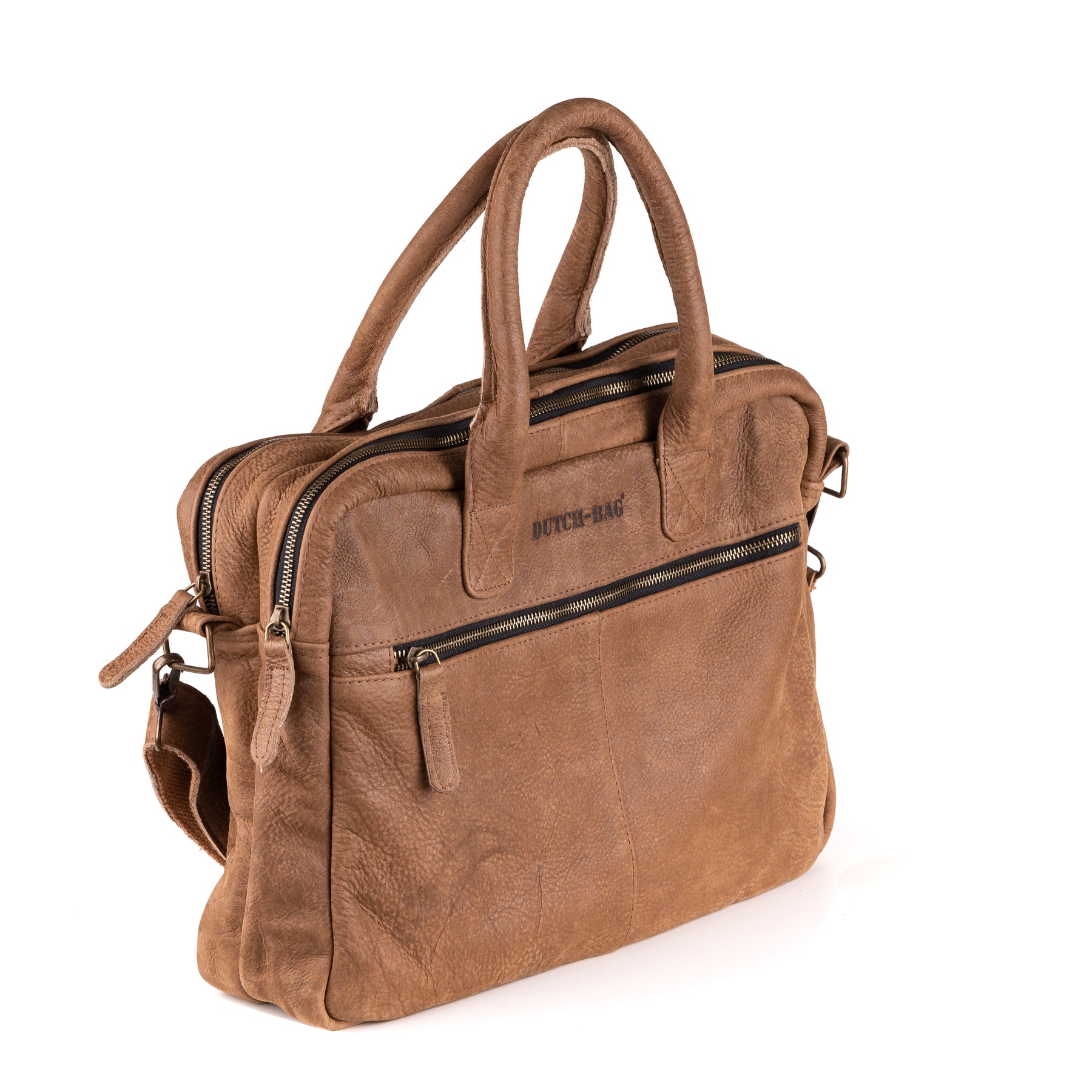 Amsterdam Leren Laptoptas 17 Inch Bruin - Kenia Leder