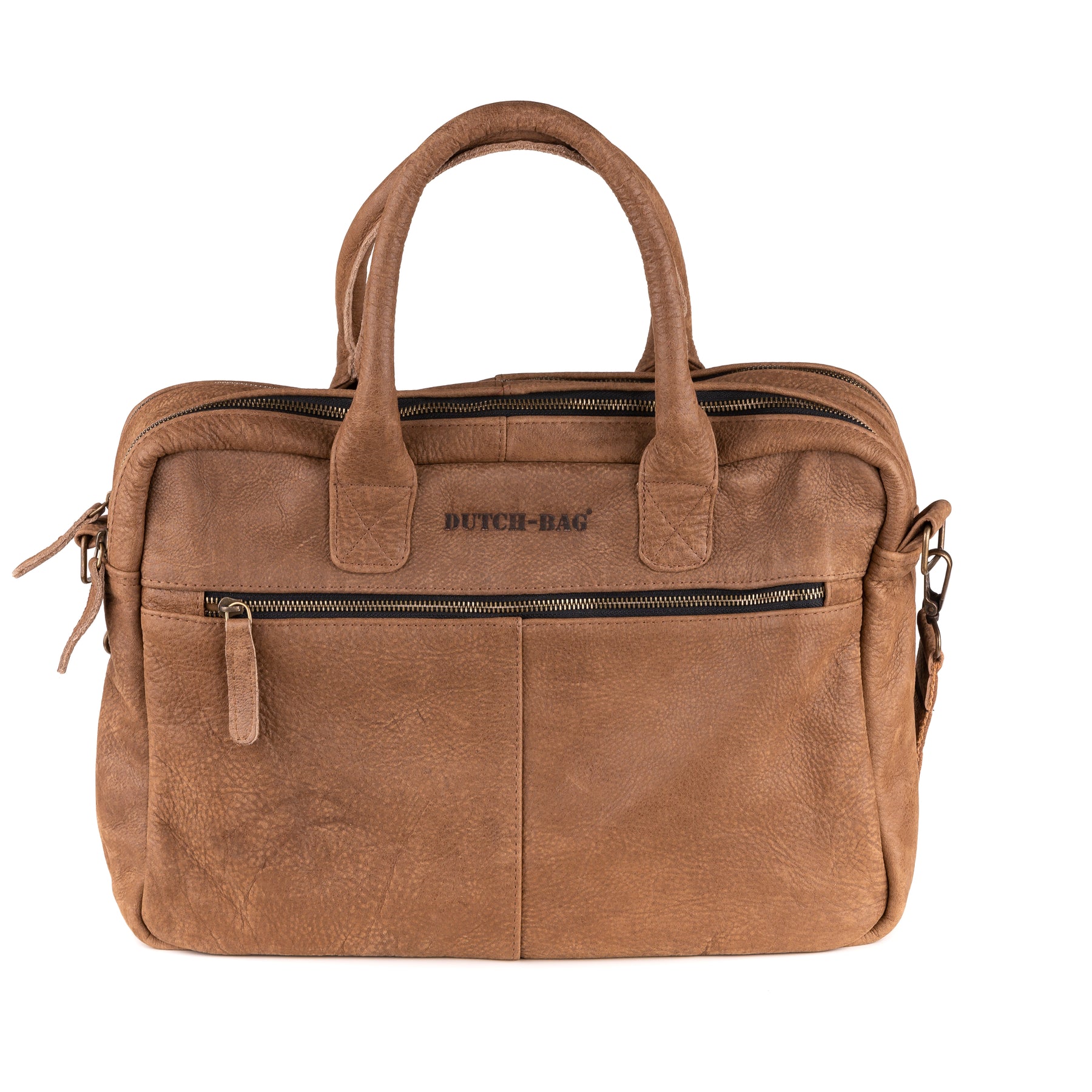 Amsterdam Leren Laptoptas 17 Inch Bruin - Kenia Leder