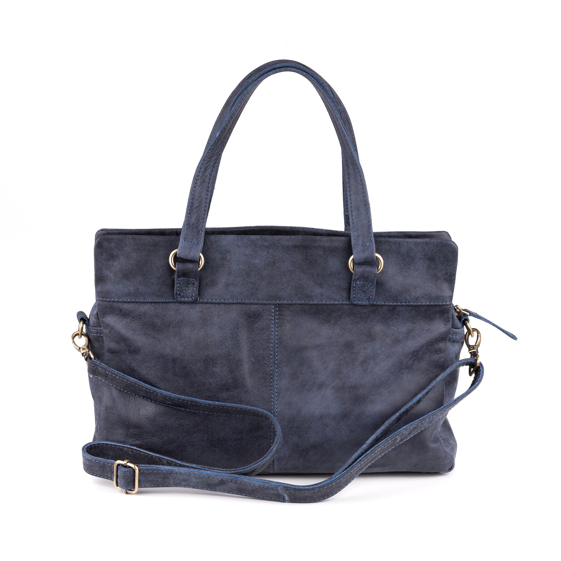 Arnhem Dames Handtas Leer Denim Blauw - Concrete Leder
