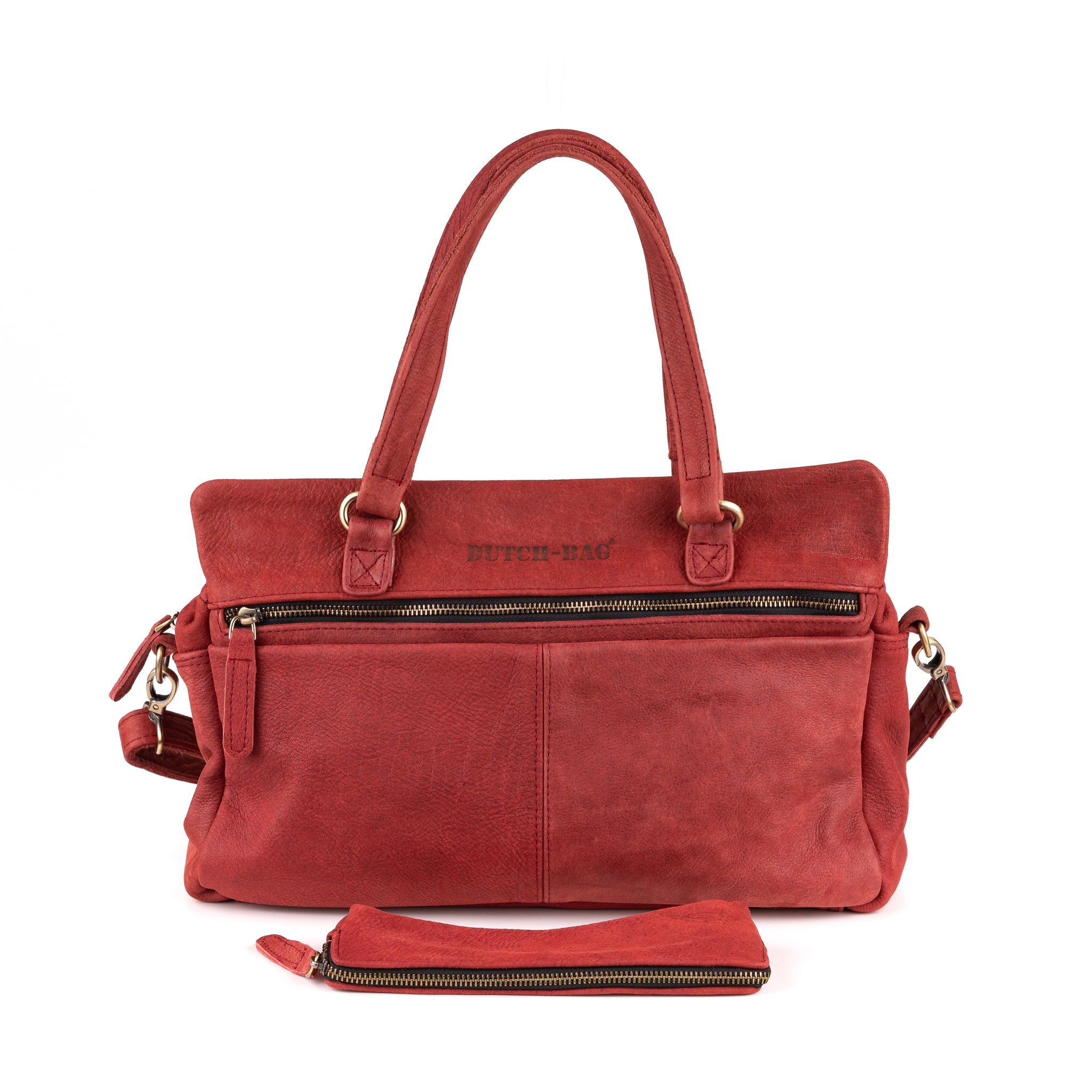 Arnhem Ladies Handbag Leather Burgundi Red Kenya Leather