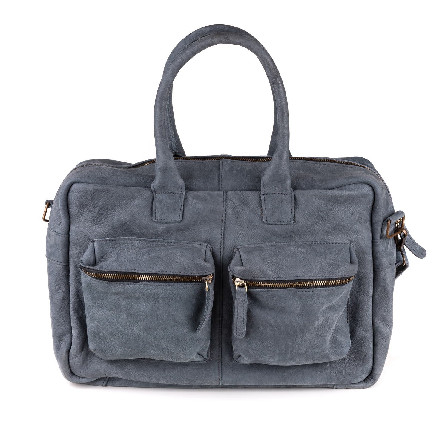 Grandezza Leren Laptoptas 17 Inch Denim - Kenia Leder