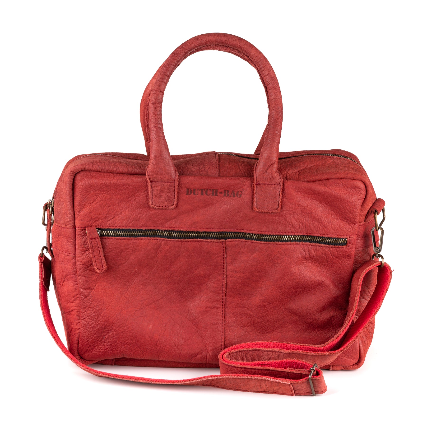 Breda Leren Laptoptas 17 Inch Bordeaux Rood - Kenia Leder