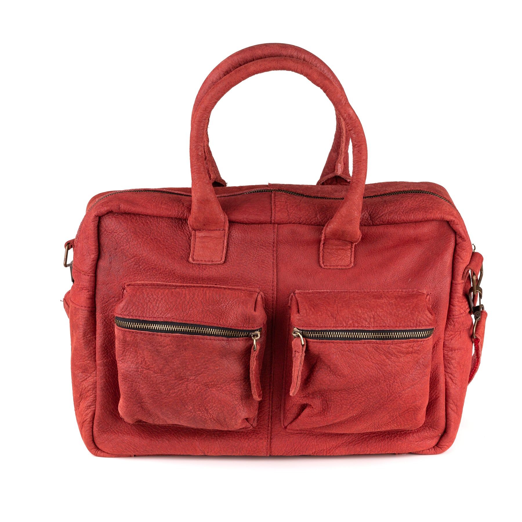 Breda Leren Laptoptas 17 Inch Bordeaux Rood - Kenia Leder
