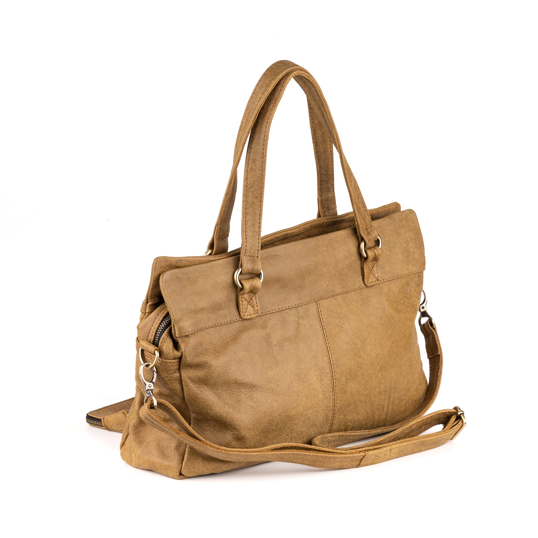 Arnhem Damenhandtasche Leder Avocado - Betonleder