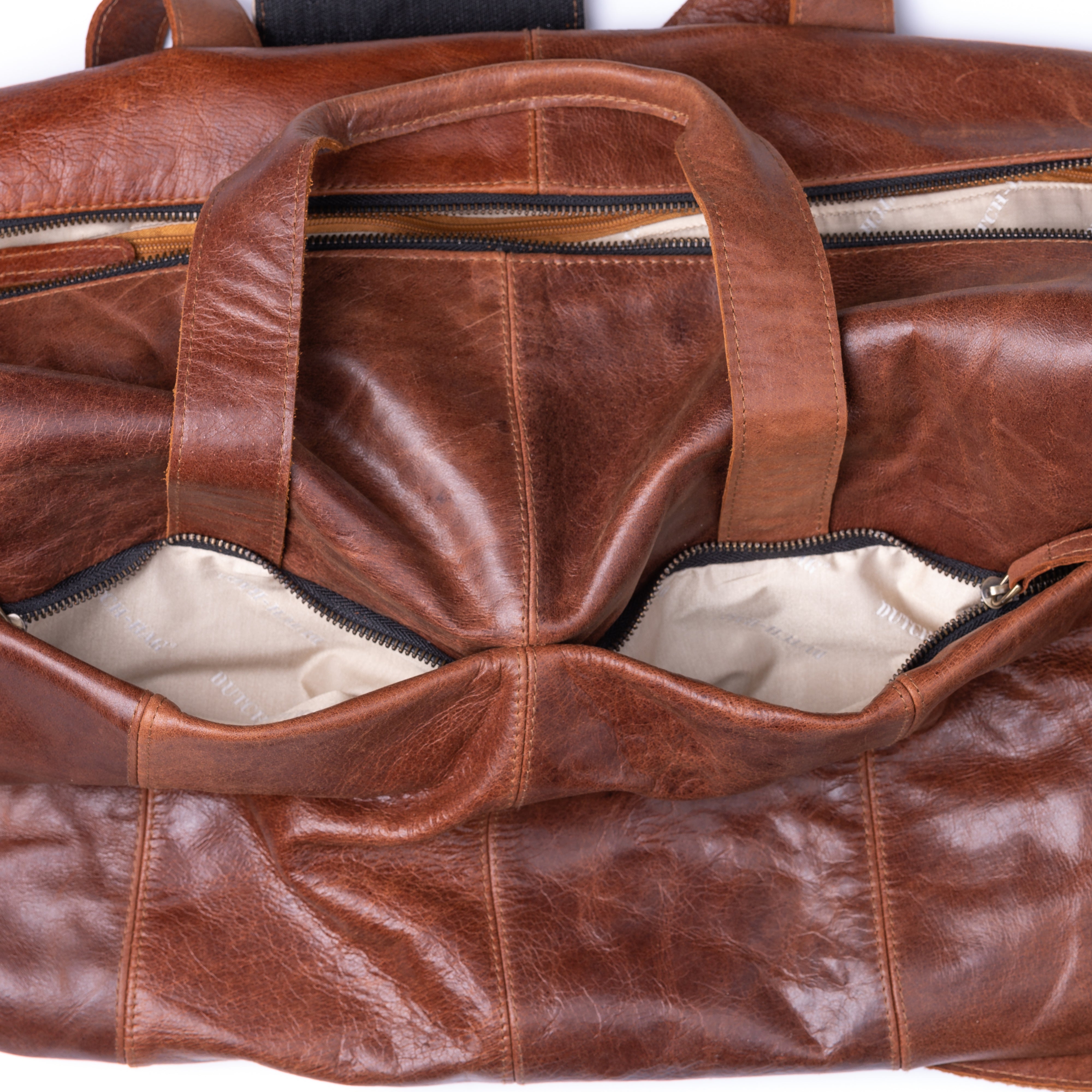 Zwolle Leren Weekendtas Brown - Vintage Leder