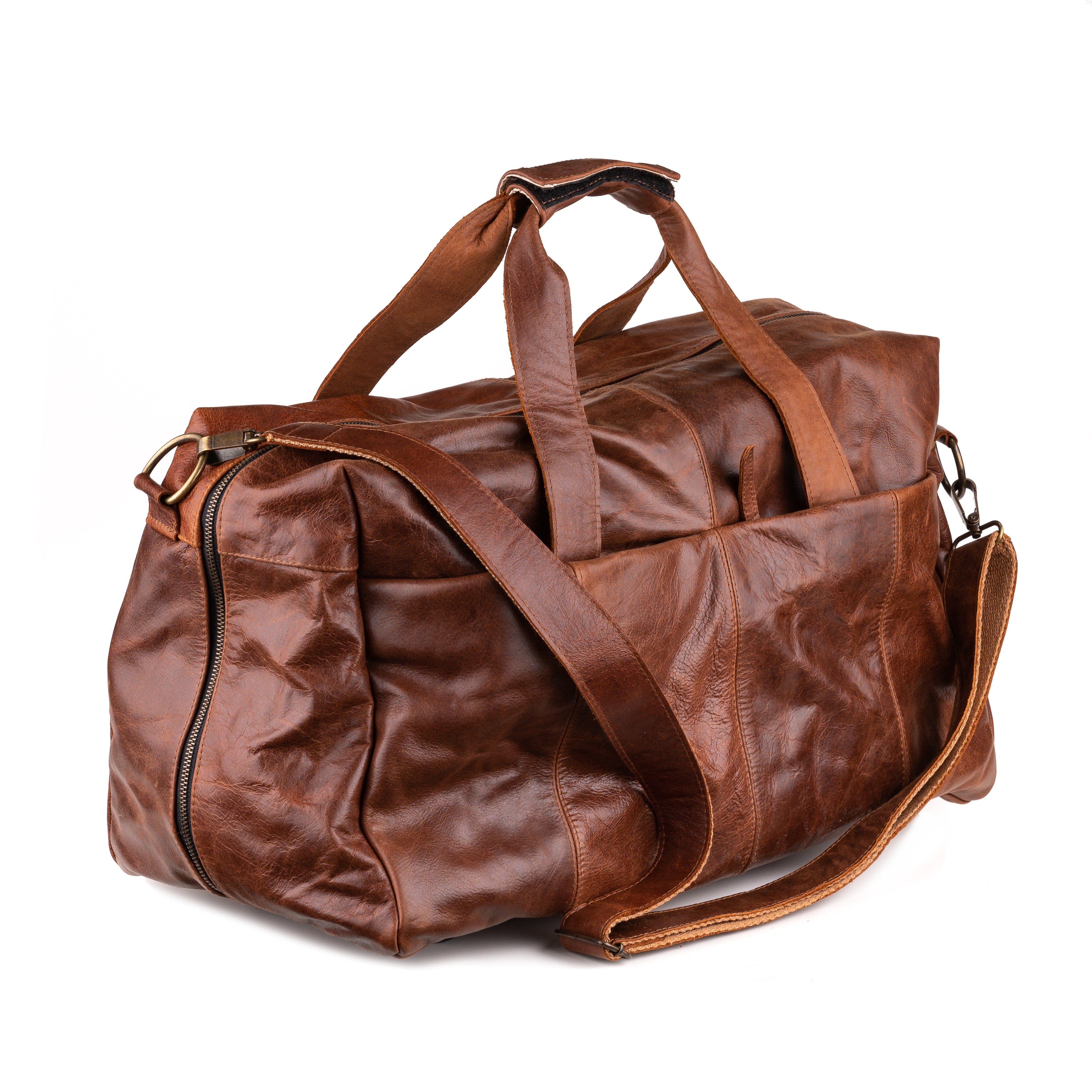 Zwolle Leren Weekendtas Dark Brown - Chill-Line Leder