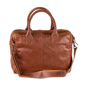 Amsterdam Leren Laptoptas 17 Inch Donkerbruin - Chill-Line Leder