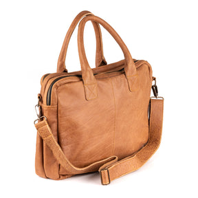 Amsterdam Leren Laptoptas 17 Inch Cognac - Vintage Leder