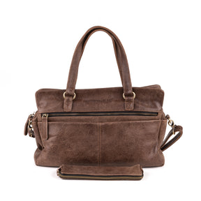 Arnhem Dames Handtas Leer Bruin - Vintage leder