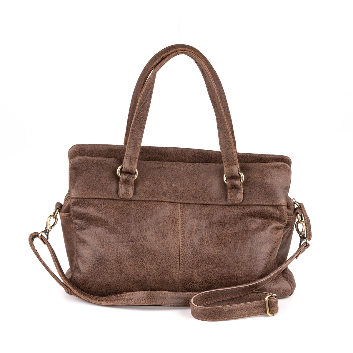Arnhem Dames Handtas Leer Bruin - Vintage leder