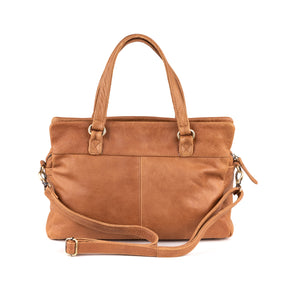 Arnhem Dames Handtas Leer Cognac - Vintage Leder