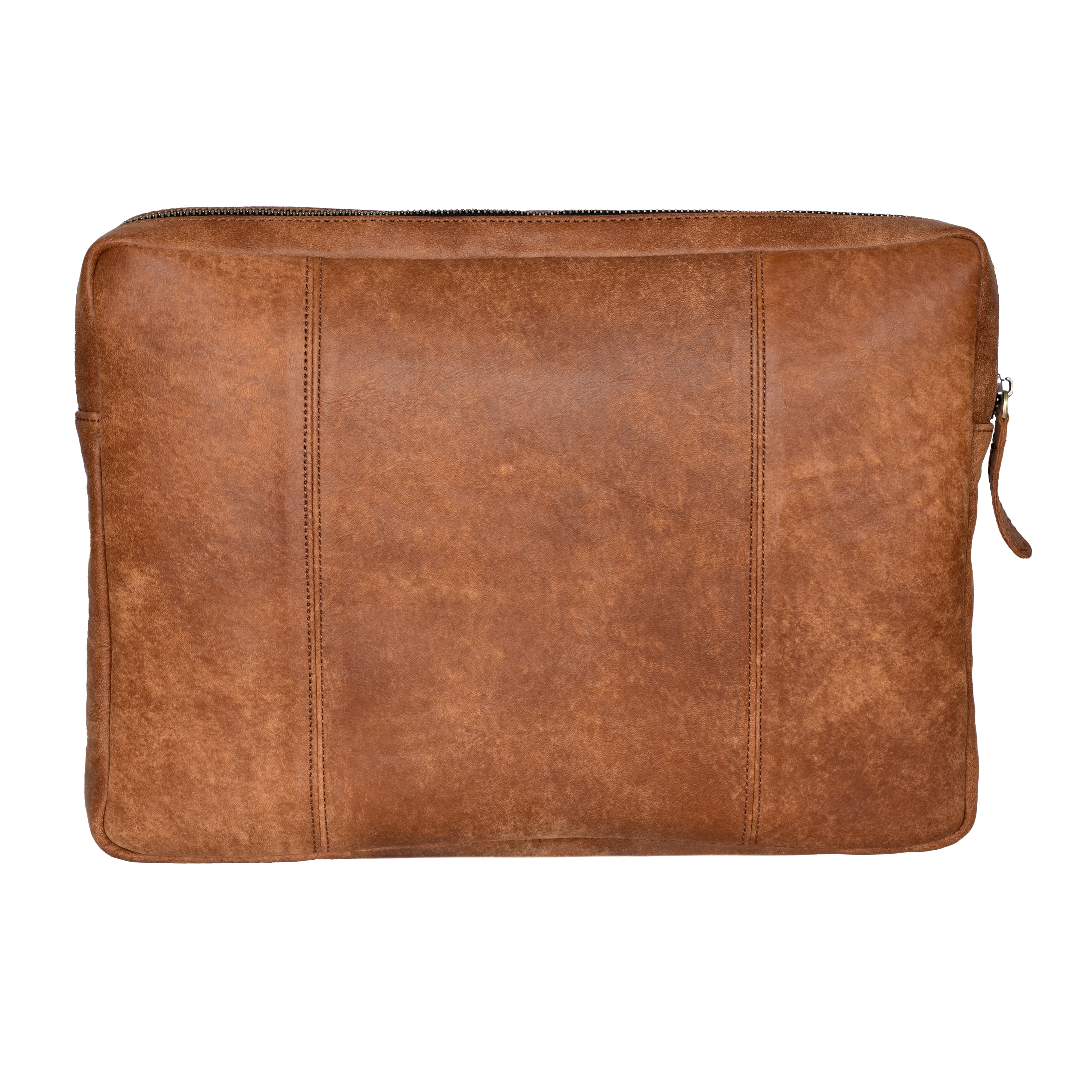 Leather Laptop Sleeve Cognac The Hague 15 inch