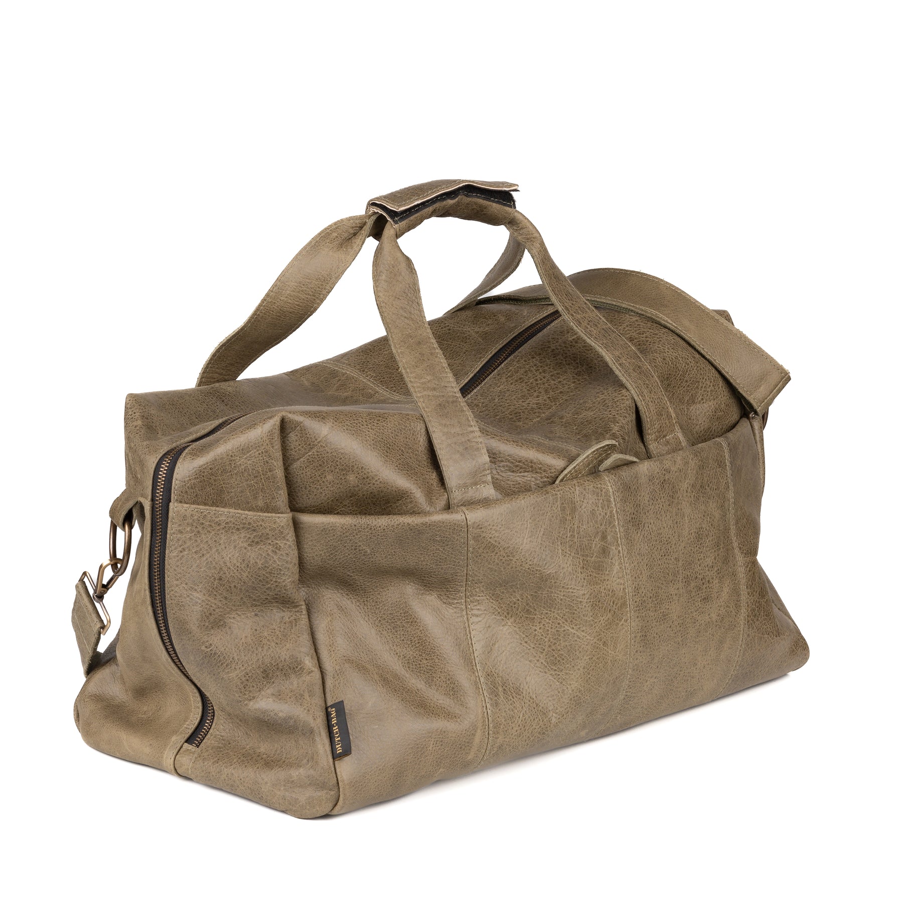 Zwolle Leather Weekend Bag Olive - Vintage Leather