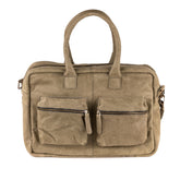 Breda Leder Laptoptasche 17 Zoll Olive - Kenia Leder