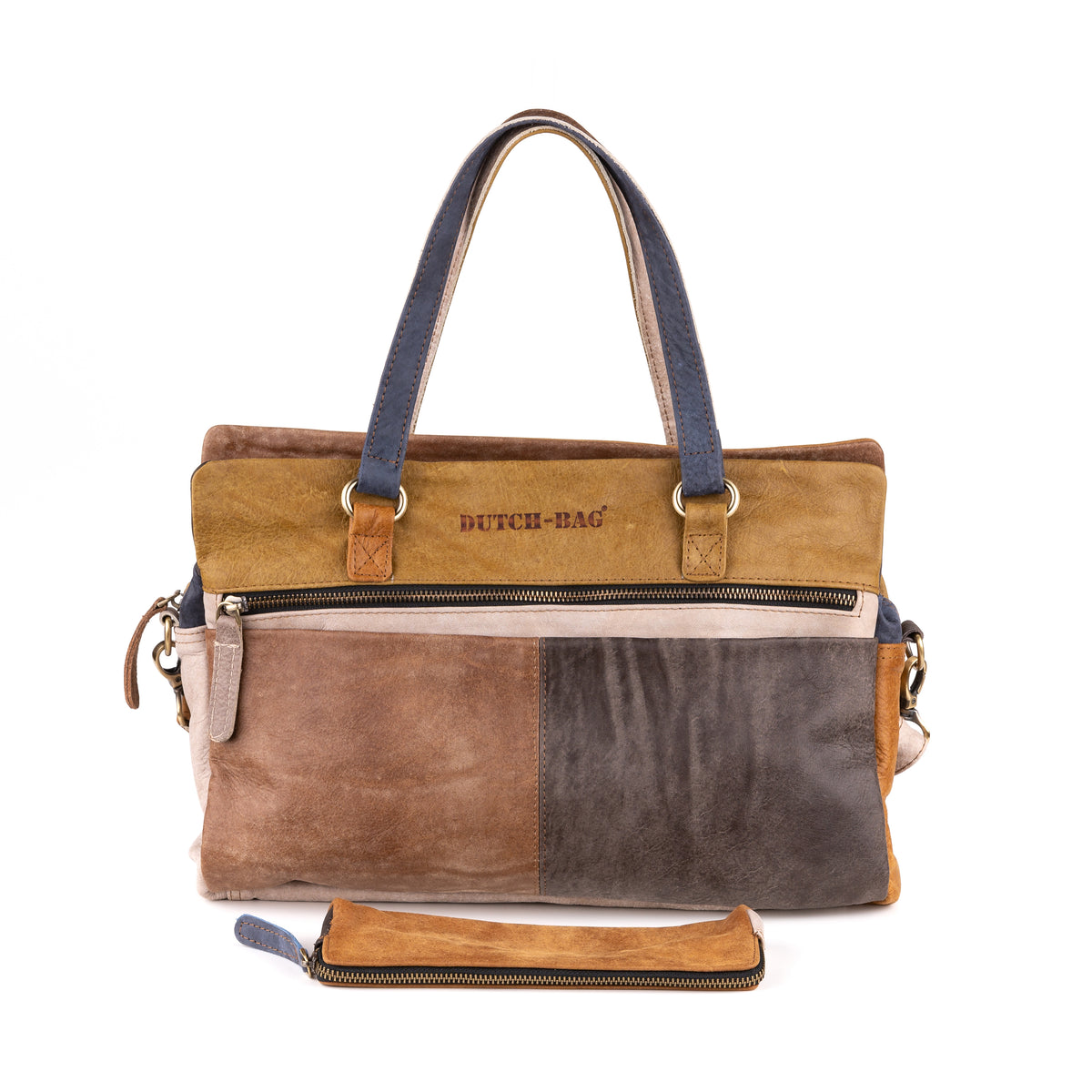 Arnhem Ladies Handbag Leather Patchwork - Kenya Leather