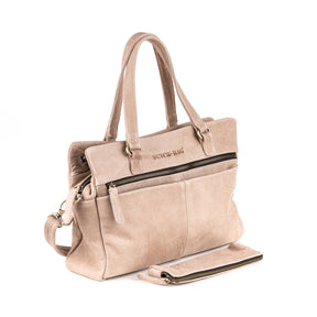 Arnhem Ladies Handbag Leather Walnut - Kenya Leather