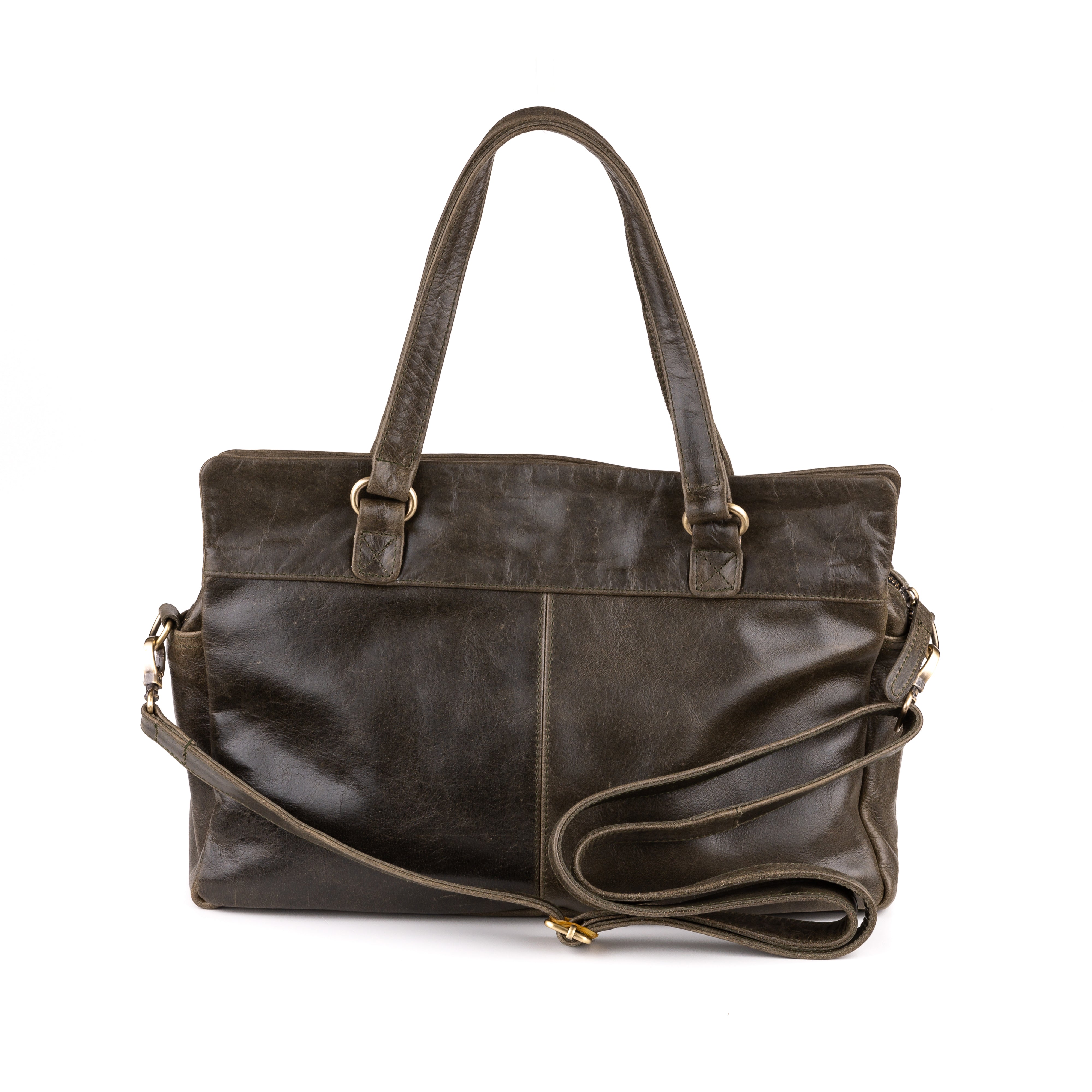 Arnhem Damenhandtasche Leder Olive - Kenia Leder