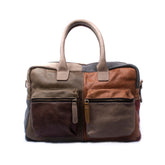 Breda Leren Laptoptas 17 Inch Patchwork - Kenia Leder